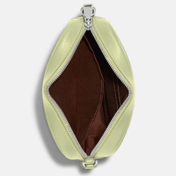 NEW! COACH Mini Jamie Camera Bag In Signature Canvas - Silver/Khaki/Pale Lime - Picture 8 of 16